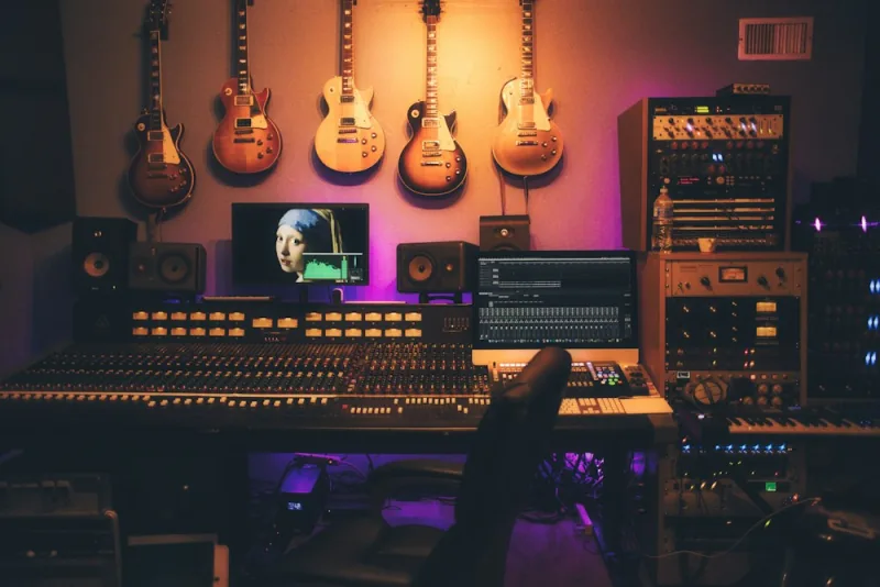 Estudio de radio ilustrativo